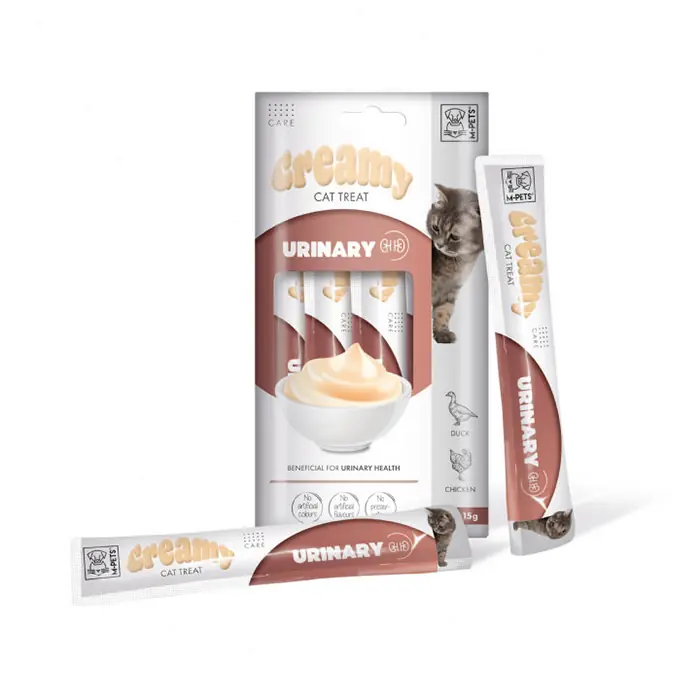 M-PETS URİNARY İDRAR YOLU SAĞLIĞI DESTEKLEYİCİ KREMA KEDİ ÖDÜLÜ 4X15GR