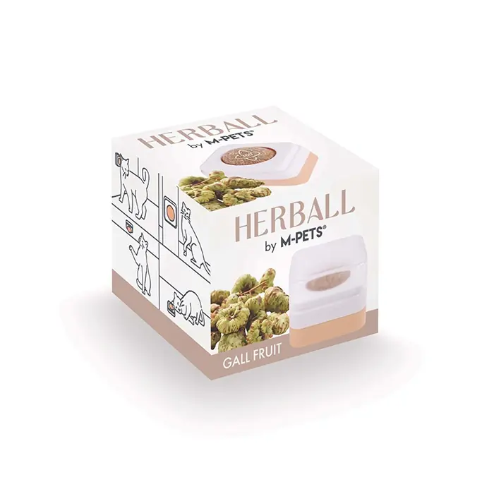 M-PETS HERBALL GALL FRUİT BALL KEDİ OYUNCAĞI BEJ