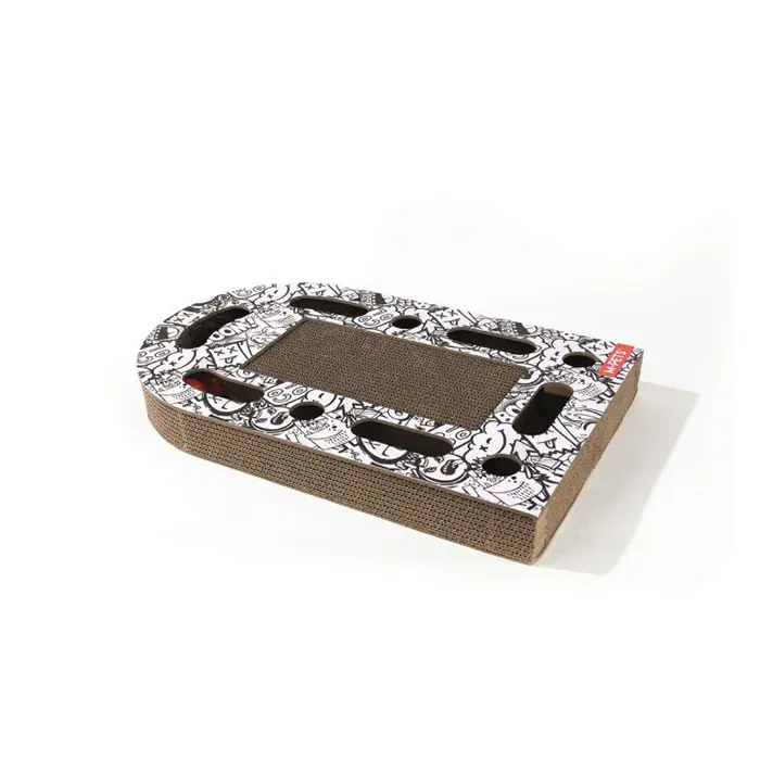 M-PETS URBAN STYLE KARTON KEDİ TIRMALAMA BLACK-WHİTE