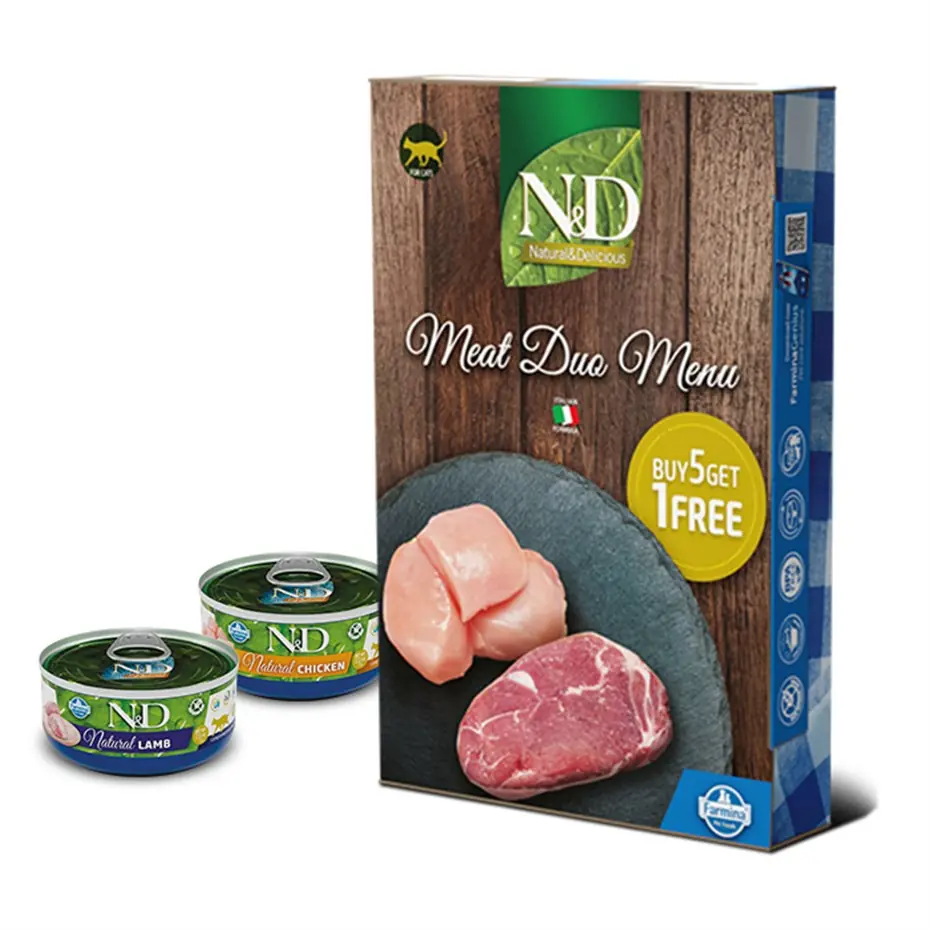 ND MEAT DUO MENU KEDİ KONSERVESİ 6X70GR