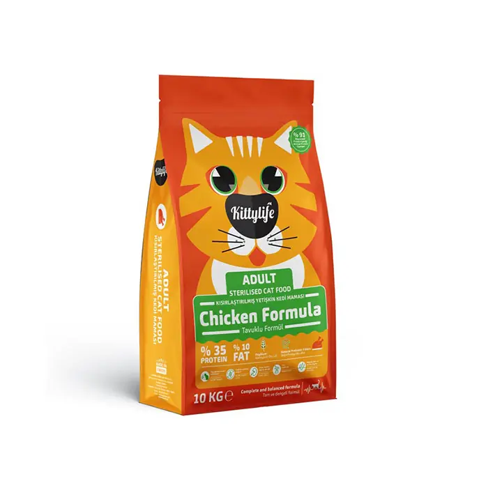 KİTTYLİFE TAVUK ETLİ KISIRLAŞTIRILMIŞ KEDİ MAMASI 10 KG