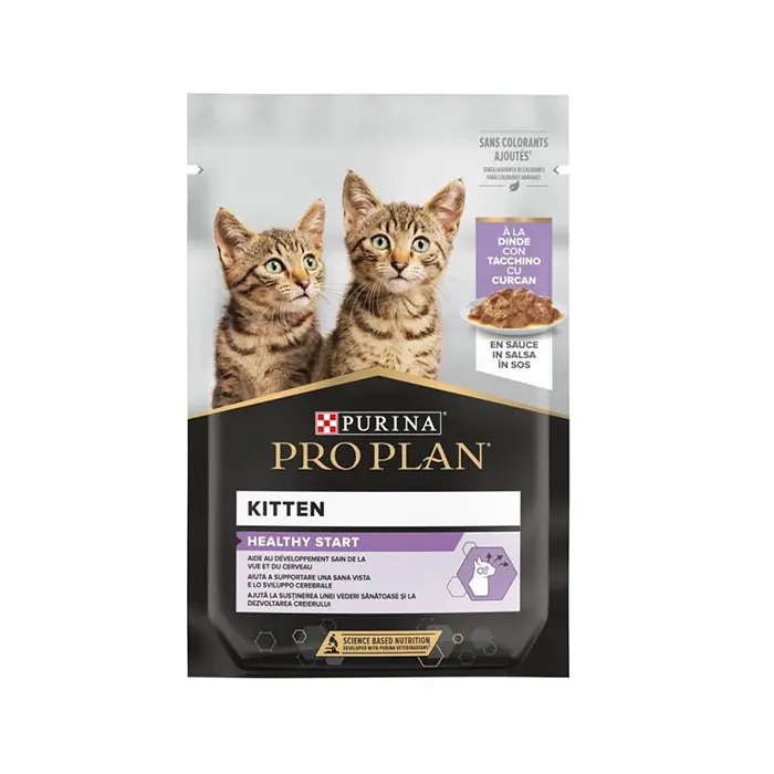 PROPLAN KİTTEN HİNDİ ETLİ POUCH YAVRU KEDİ KONSERVESİ 85 GR
