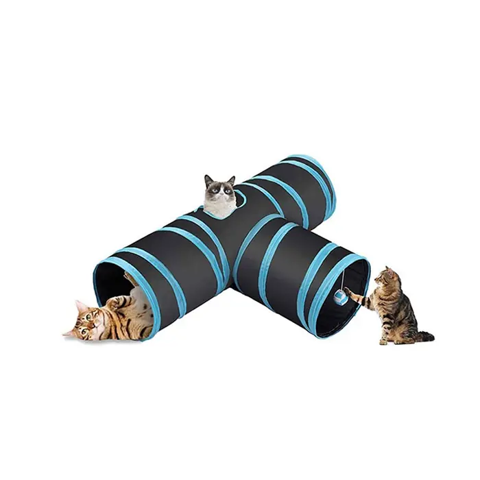 PAWİSE ÜÇ GİRİŞLİ KEDİ TÜNELİ MODEL 2 3X48CM