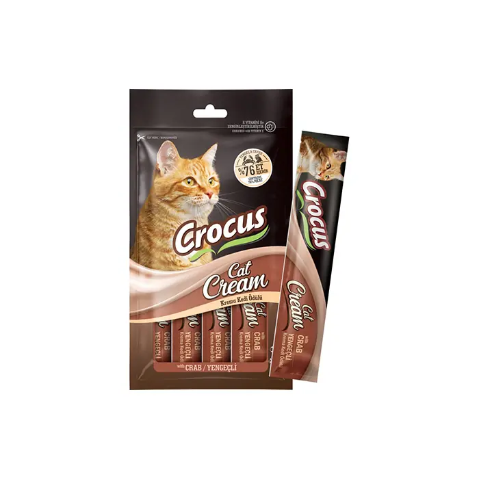 CROCUS YENGEÇLİ KREMA KEDİ ÖDÜLÜ 4X15GR