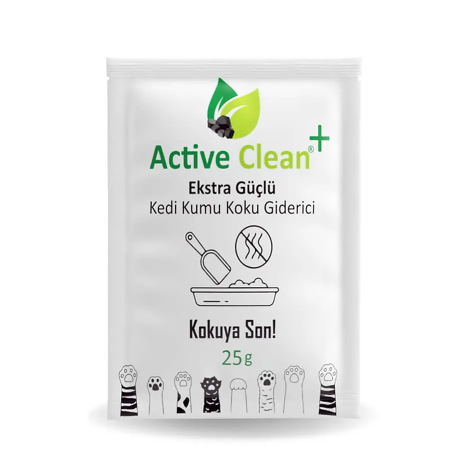 ACTİVE CLEAN KEDİ KUMU KOKU GİDERİCİ 25GR