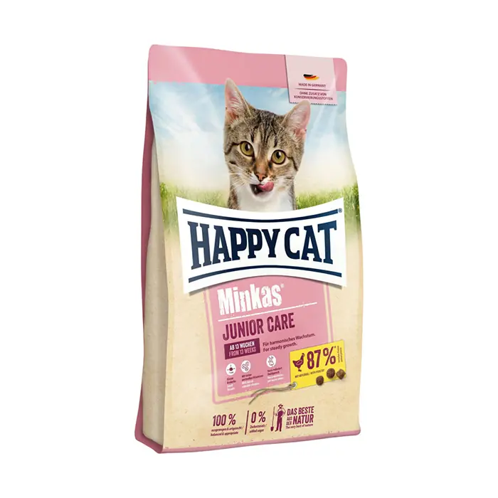 HAPPY CAT MİNKAS JUNİOR CARE KÜMES HAYVANLI YAVRU KEDİ MAMASI 10 KG