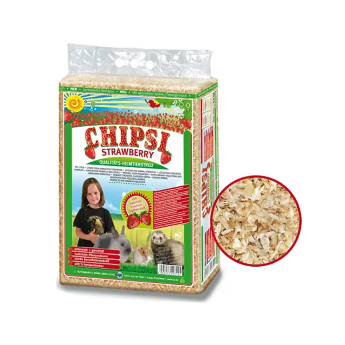 CHİPSİ ÇİLEKLİ KEMİRGEN TALAŞI 60LT
