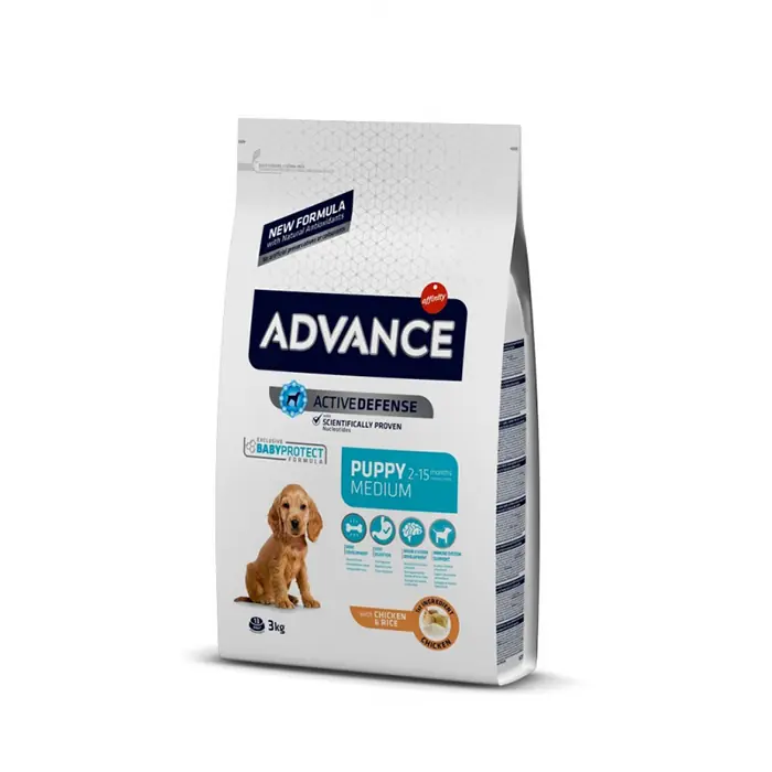 ADVANCE MEDİUM PUPPY TAVUK ETLİ YAVRU KÖPEK MAMASI 3 KG