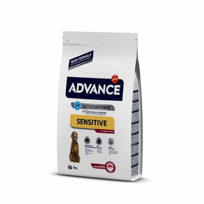 ADVANCE SENSİTİVE LAMB KUZU ETLİ KÖPEK MAMASI 3 KG