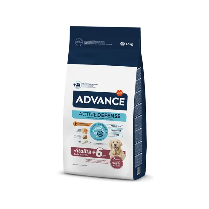 ADVANCE TAVUKLU 6+ BÜYÜK IRK YAŞLI KÖPEK MAMASI 12KG