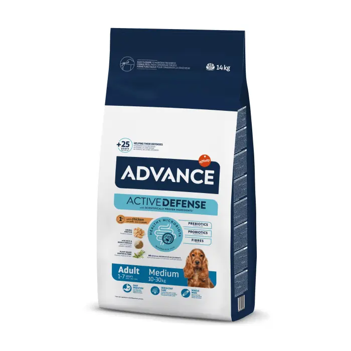 ADVANCE TAVUKLU ORTA IRK YETİŞKİN KÖPEK MAMASI 14KG