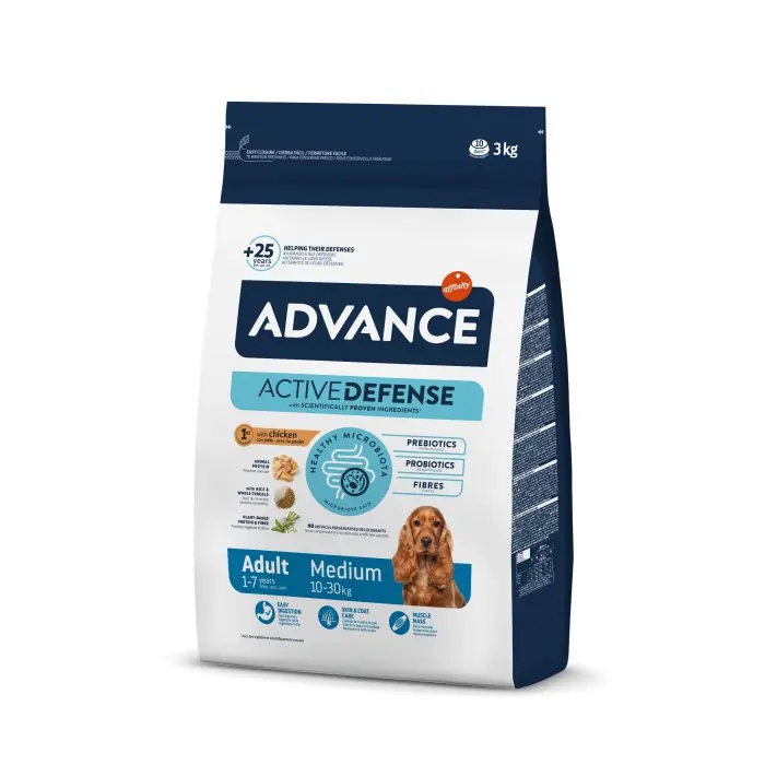 ADVANCE TAVUKLU ORTA IRK YETİŞKİN KÖPEK MAMASI 3KG
