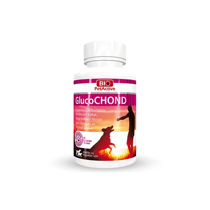 BİO PET ACTİVE GLUCOCHOND EKLEM SAĞLIĞI KEDİ VE KÖPEK VİTAMİNİ 60 TABLET