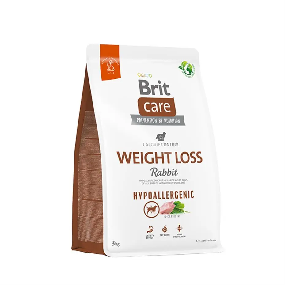 BRİT CARE HYPOALLERGENİC WEİGHT LOSS TAVŞAN ETLİ YETİŞKİN KÖPEK MAMASI 3 KG