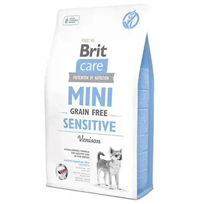 BRİT CARE MİNİ SENSİTİVE GEYİK ETLİ YETİŞKİN KÖPEK MAMASI 2 KG