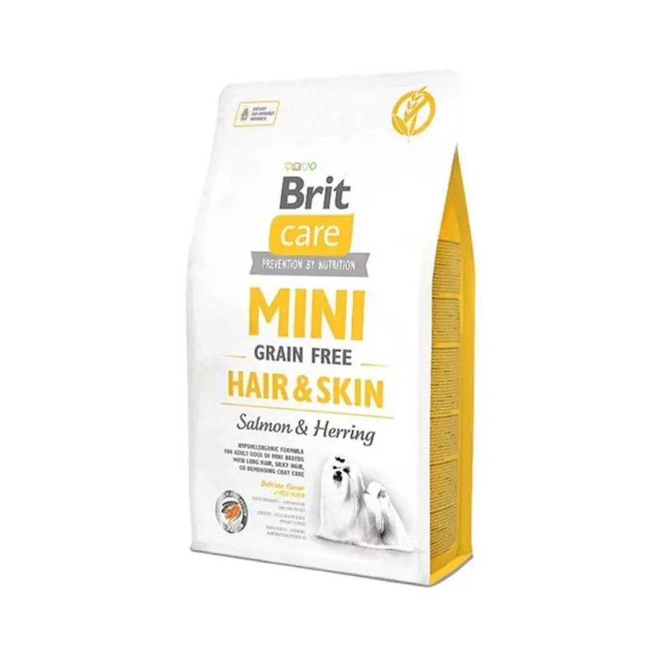 BRİT CARE TAHILSIZ HAİR SKİN RİNGA VE SOMONLU KÖPEK MAMASI 7KG