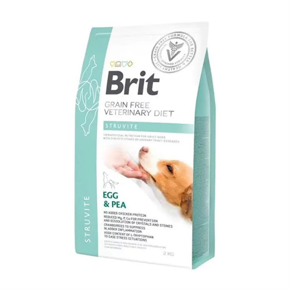 BRİT VETERİNARY DİET STRUVİTE İDRAR YOLU SAĞLIĞI DESTEKLEYİCİ TAHILSIZ KÖPEK MAMASI 2 KG