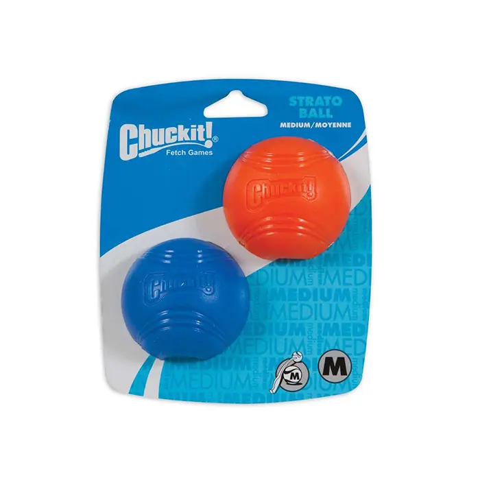 CHUCKİT STRATO BALL 2 ADET KÖPEK OYUN TOPU (ORTA BOY)