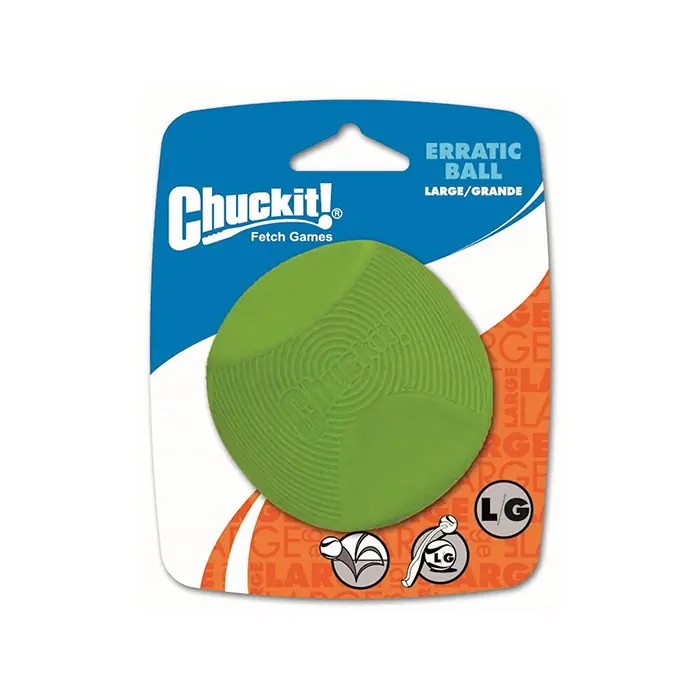 CHUCKİT! ERRATİC BALL DAYANIKLI DOĞAL KAUÇUK KÖPEK OYUN TOPU LARGE 8CM