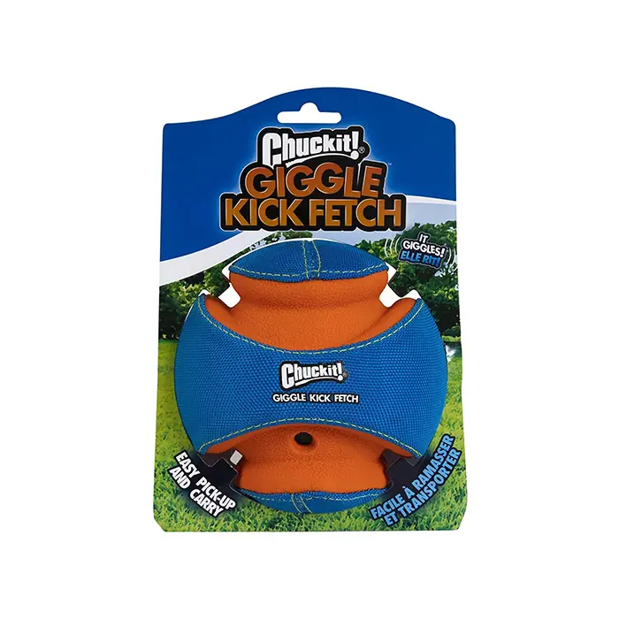 CHUCKİT! GİGGLE KİCK FETCH SESLİ DAYANIKLI KÖPEK OYUN TOPU