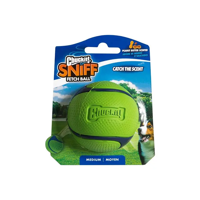 CHUCKİT! SNİFF FETCH FISTIK EZMESİ KOKULU KÖPEK OYUN TOPU ORTA BOY