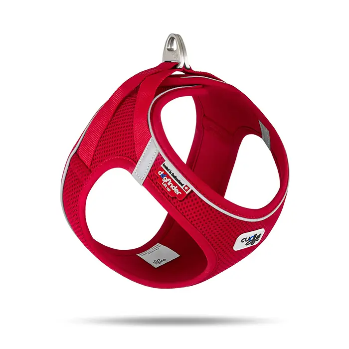 CURLİ MAGNETİC VEST HARNESS AİR-MESH KÖPEK GÖĞÜS TASMASI KIRMIZI XSMALL