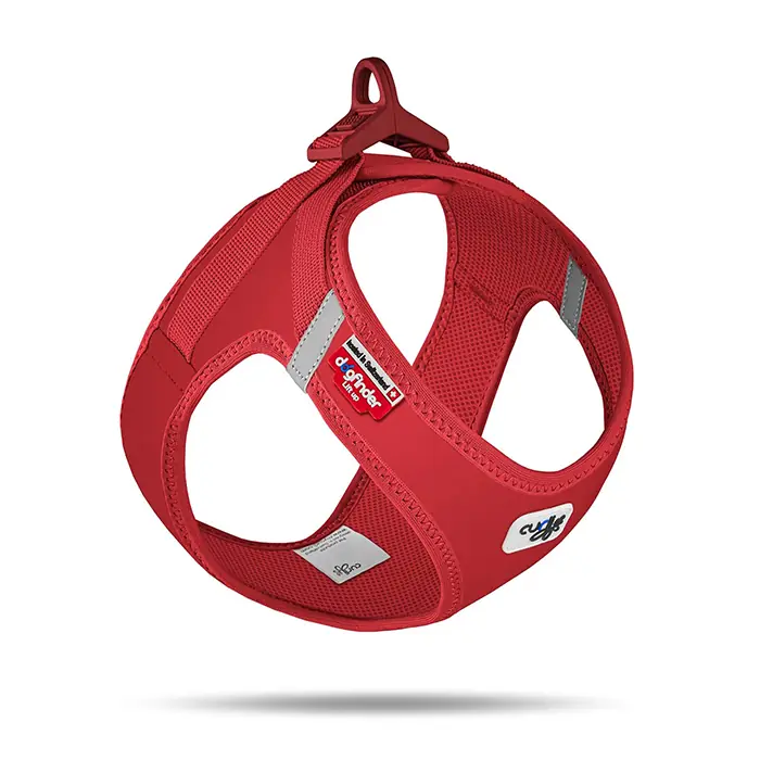 CURLİ VEST HARNESS CLASP SOFTSHELL KÖPEK GÖĞÜS TASMASI KIRMIZI XSMALL