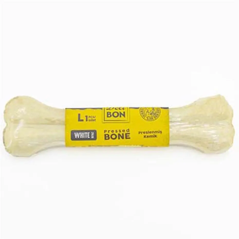 DELİBON BEYAZ PRESS KEMİK KÖPEK ÖDÜLÜ 22 CM