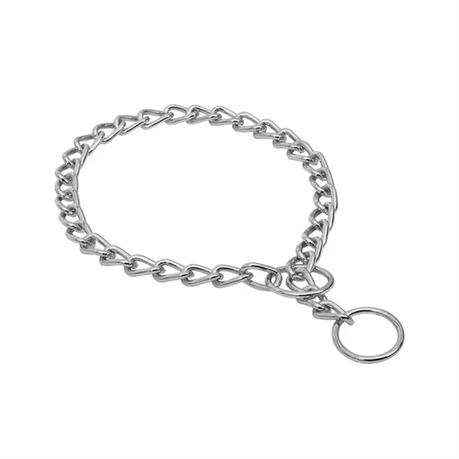 DOGGİE BOĞMA ZİNCİR KROM KAPLAMA KÖPEK BOYUN TASMASI 3X35-45 CM