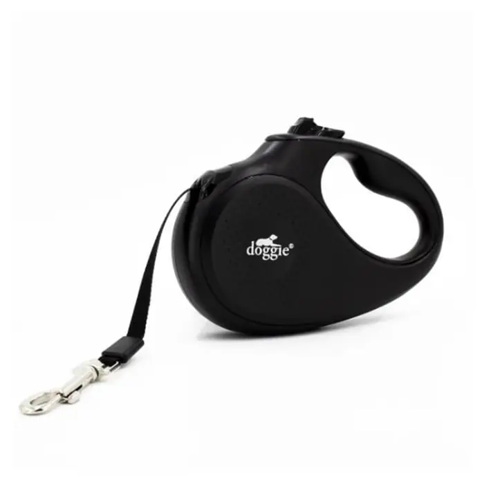 DOGGİE OTOMATİK KÖPEK TASMASI MASTER LARGE 50 KG 5 MT SİYAH