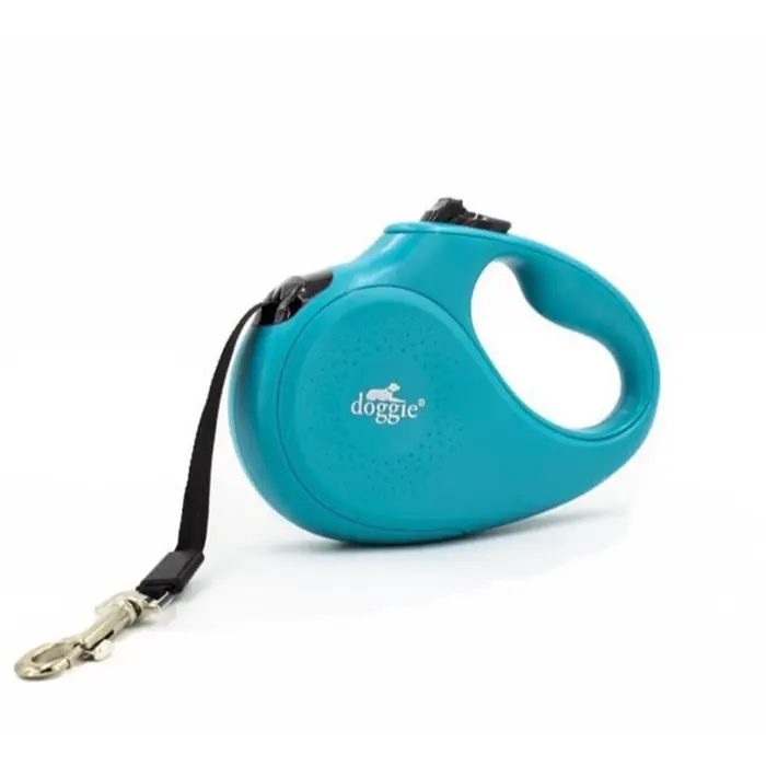 DOGGİE OTOMATİK KÖPEK TASMASI MASTER MEDİUM 25 KG 5 MT MAVİ