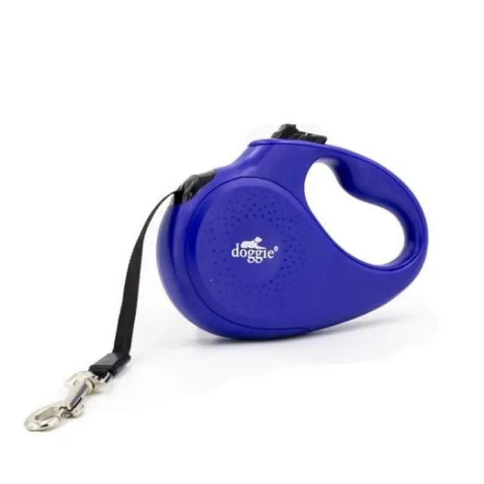 DOGGİE OTOMATİK KÖPEK TASMASI MASTER MEDİUM 25 KG 5 MT ROYAL MAVİ