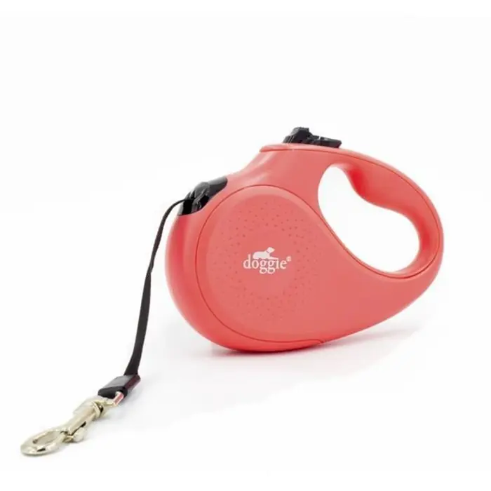 DOGGİE OTOMATİK KÖPEK TASMASI MASTER SMALL 15 KG 5 MT PEMBE