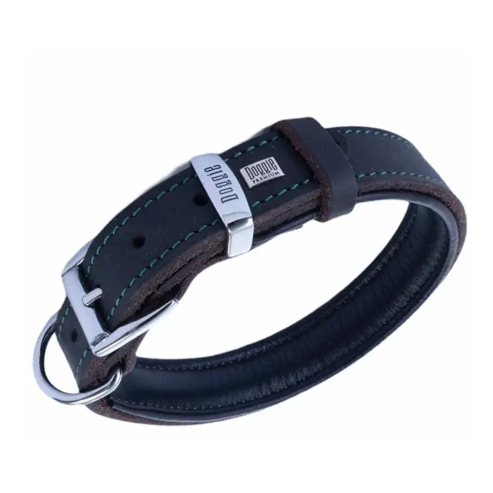 DOGGİE YAĞLI DERİ KÖPEK BOYUN TASMASI YAĞLI KAHVE 3,5X47-55CM