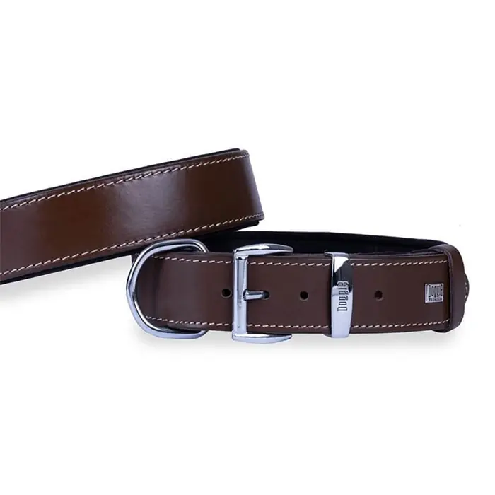 DOGGİE YUMUŞAK DOKULU SADE KÖPEK BOYUN TASMASI BROWN 4X52-60CM