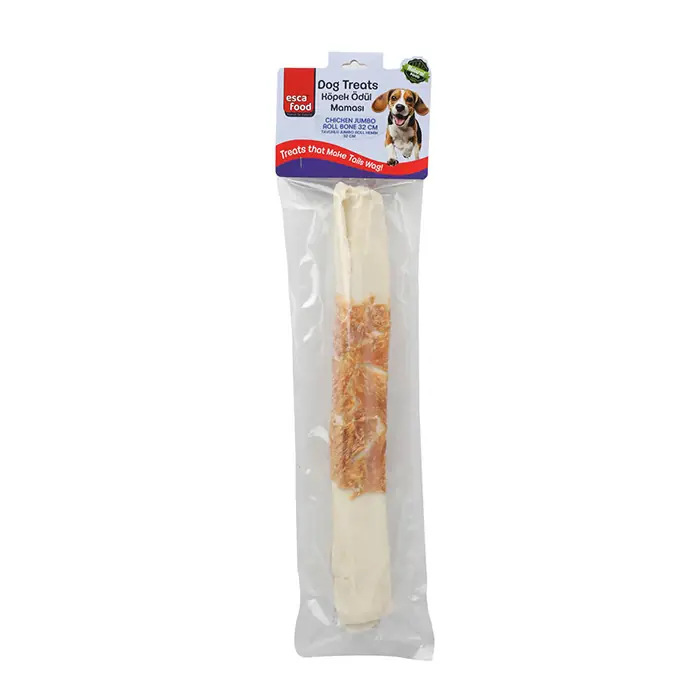 ESCA TAVUKLU JUMBO ROLL KEMİK KÖPEK ÖDÜLÜ 32CM
