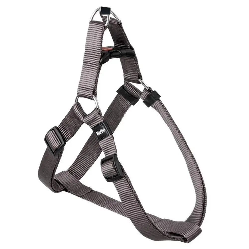 FLAMİNGO ASP ÜÇGEN KÖPEK GÖĞÜS TASMASI GRİ 10MM-20X35CM