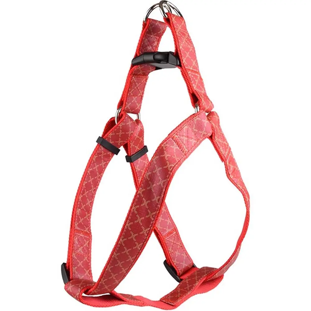 FLAMİNGO ODİN KÖPEK GÖĞÜS TASMASI KIRMIZI 10MM X 30-40CM