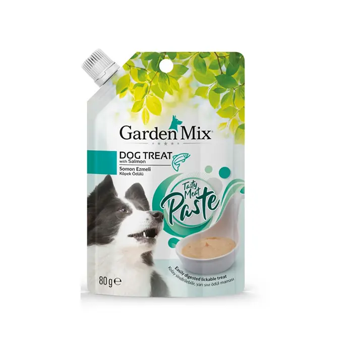 GARDEN MİX PASTE SOMON ETLİ EZMELİ SIVI KÖPEK ÖDÜLÜ 80 GR