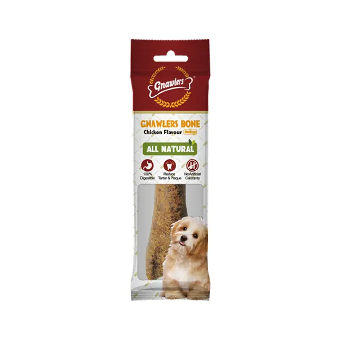 GNAWLERS CHİCKEN BONE KÖPEK ÖDÜL KEMİĞİ TAVUKLU 12,5CM 2Lİ 90GR