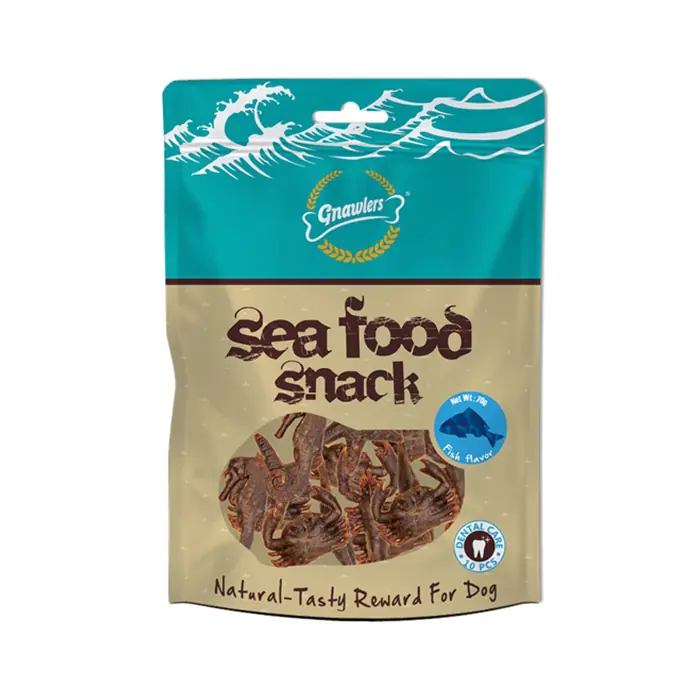 GNAWLERS SEAFOOD SNACK DENİZ MAHSULLÜ VE BALIKLI KÖPEK ÖDÜLÜ 70GR