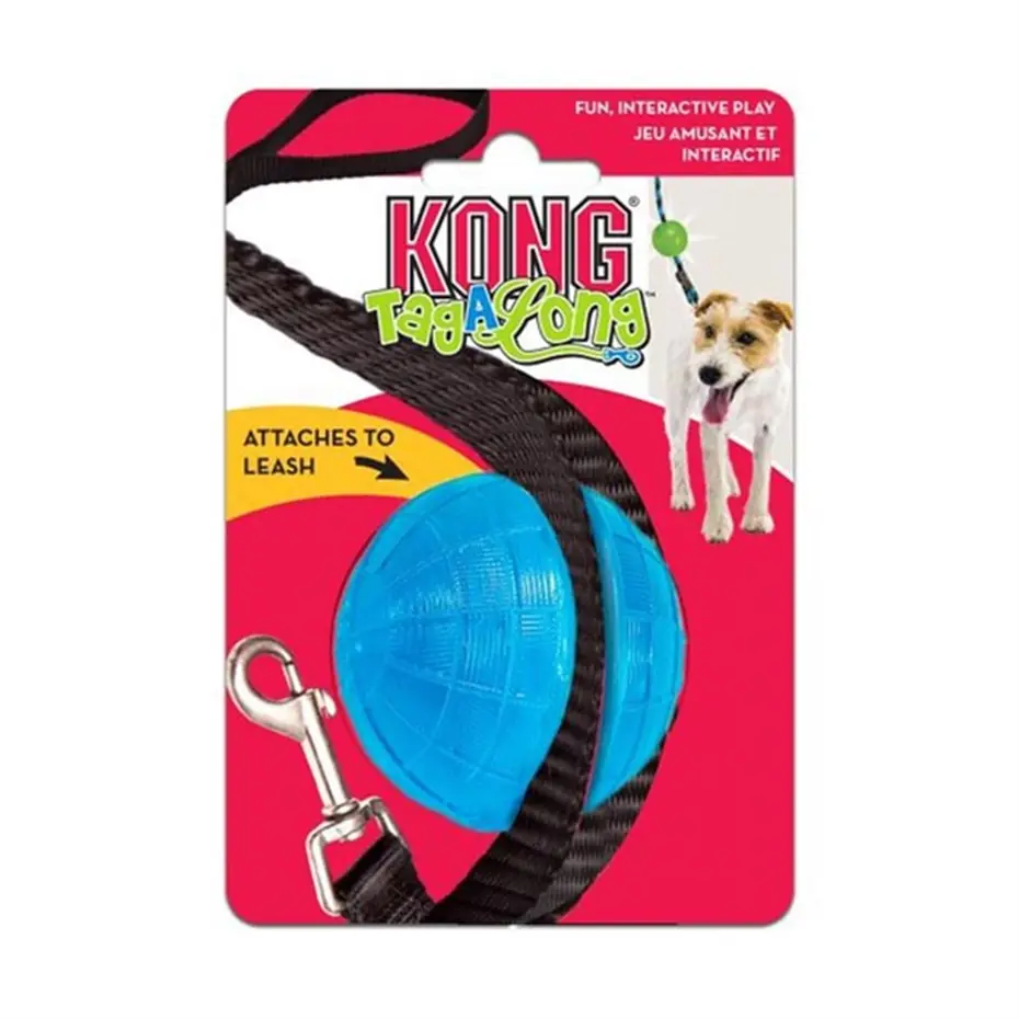 KONG TAGALONG GEZDİRME KAYIŞINA ASILABİLİR KÖPEK OYUN TOPU MEDİUM