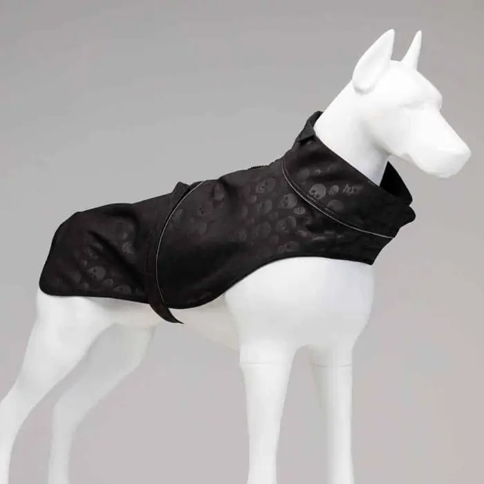 LİNDO SOFTSHELL BLACK SKULL KÜÇÜK,ORTA VE BÜYÜK IRK KÖPEK YAĞMURLUĞU