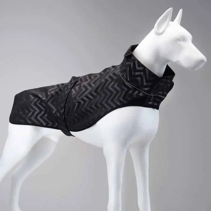 LİNDO SOFTSHELL BLACK STRİPE KÜÇÜK ORTA VE BÜYÜK IRK KÖPEK YAĞMURLUĞU