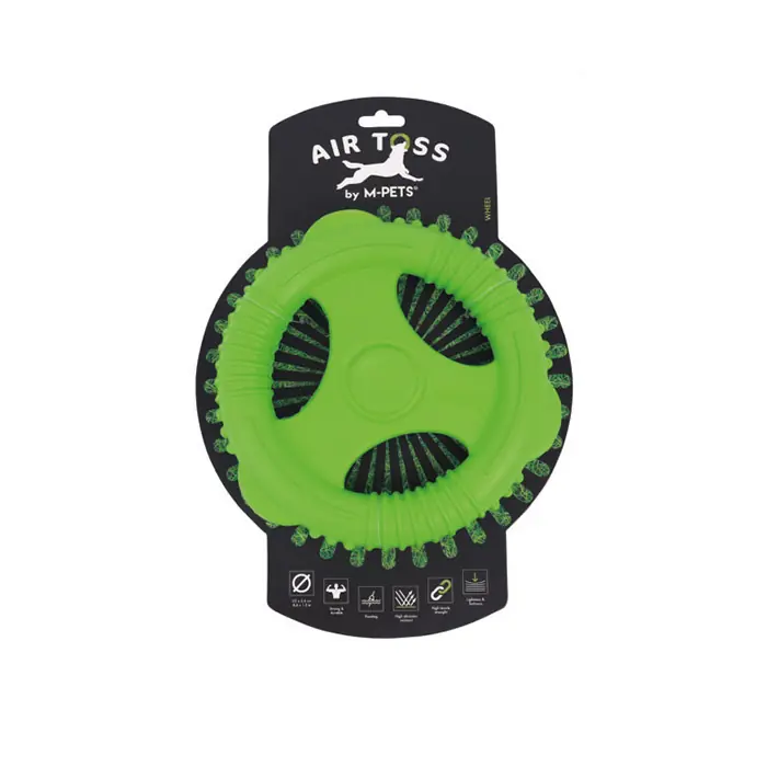 M-PETS AİR TOSS WHELL DAYANIKLI SUDA YÜZEN KÖPEK OYUNCAĞI YEŞİL
