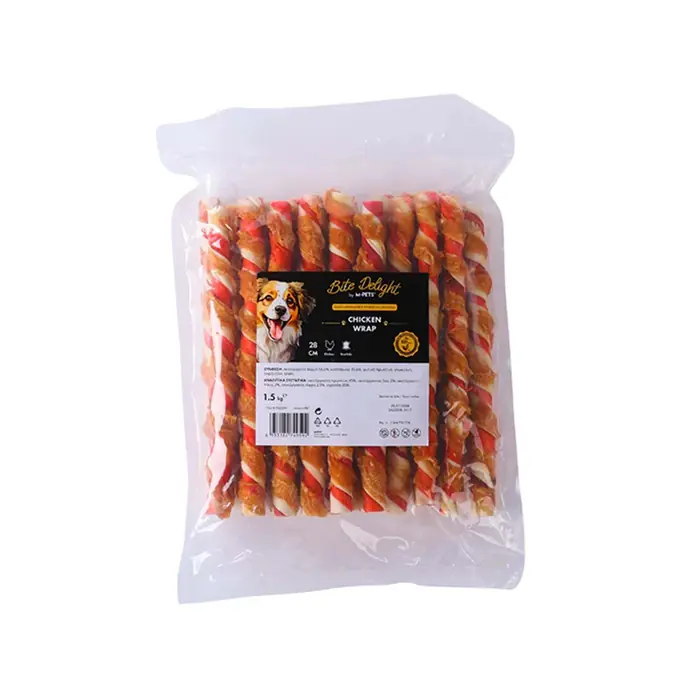 M-PETS BİTE DELİGHT TAVUK SARGILI KÖPEK ÖDÜLÜ 28CM 2KG