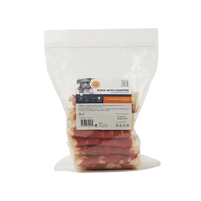 M-PETS BİTE DELİGHT ÖRDEK VE MORİNA BALIĞI SARGILI KÖPEK ÖDÜLÜ 18CM 2KG