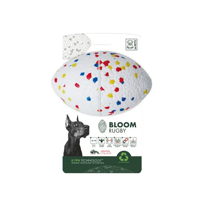 M-PETS BLOOM PARÇALANMAZ RUGBY TOPU KÖPEK OYUNCAĞI