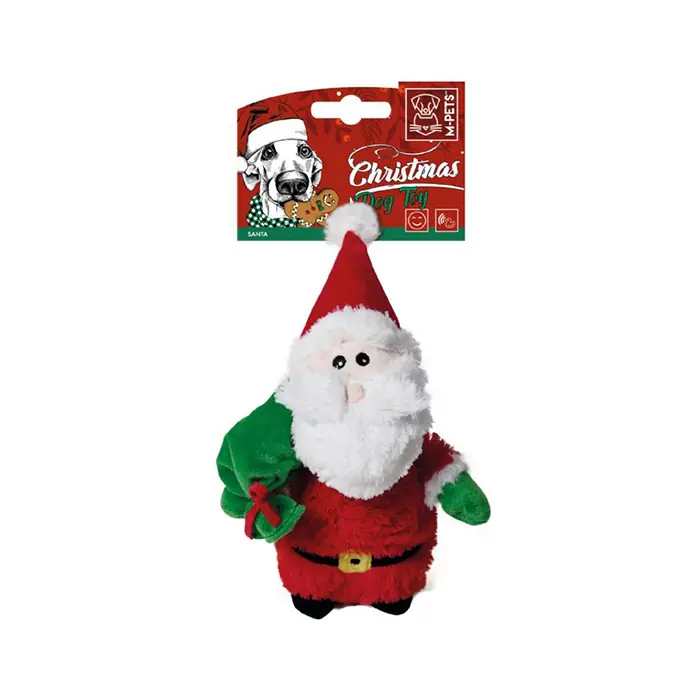 M-PETS CHRİSTMAS SANTA KÖPEK OYUNCAĞI