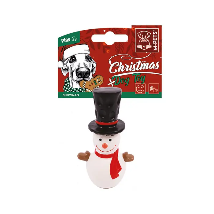 M-PETS CHRİSTMAS SNOWMAN KÖPEK OYUNCAĞI